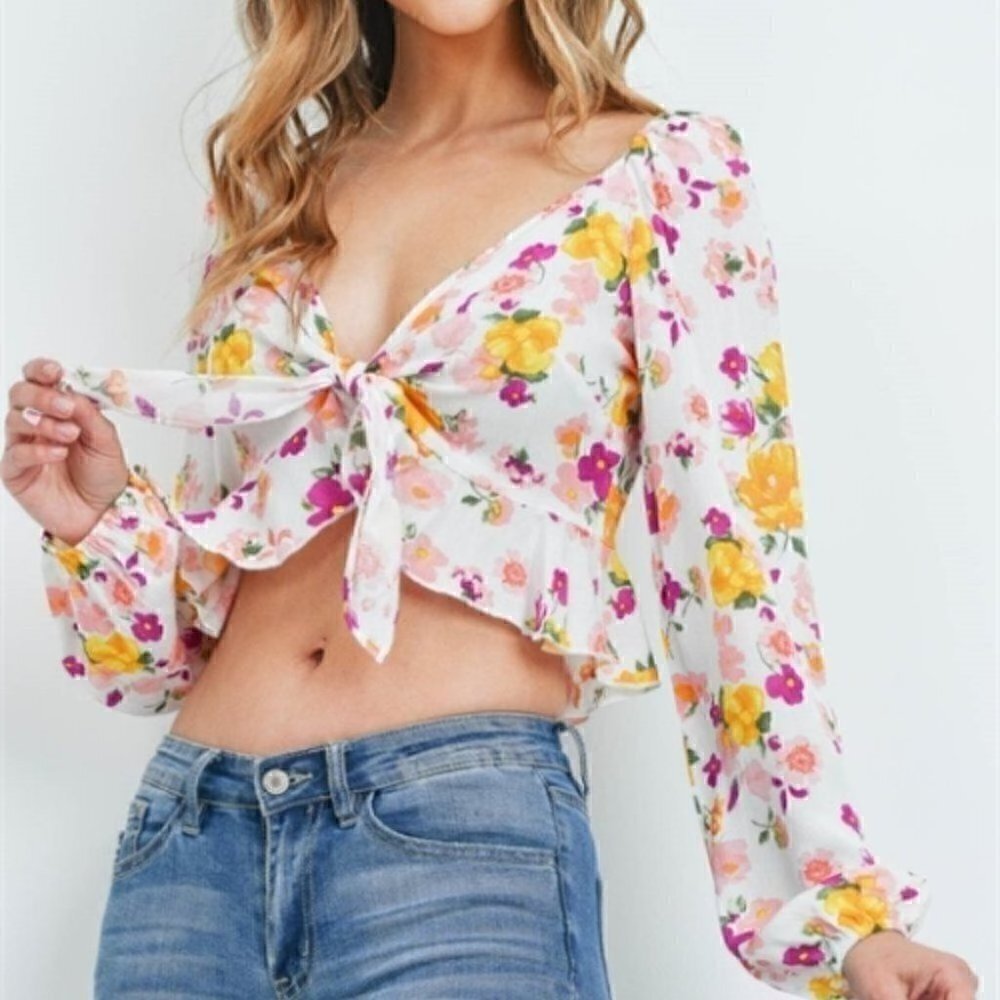 Floral Cropped Top